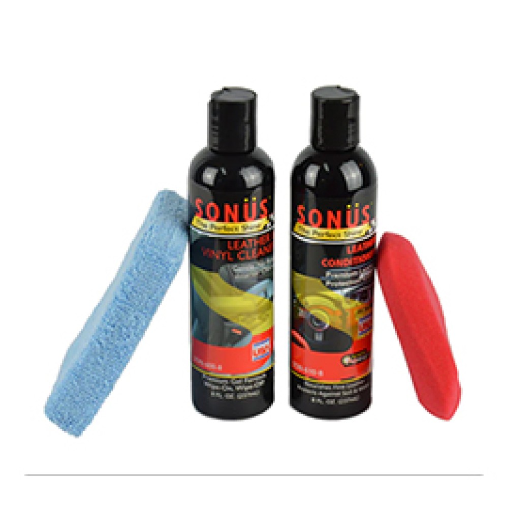 The Sonus Leather Care Bundle Bottles - Car Interior Cleaner